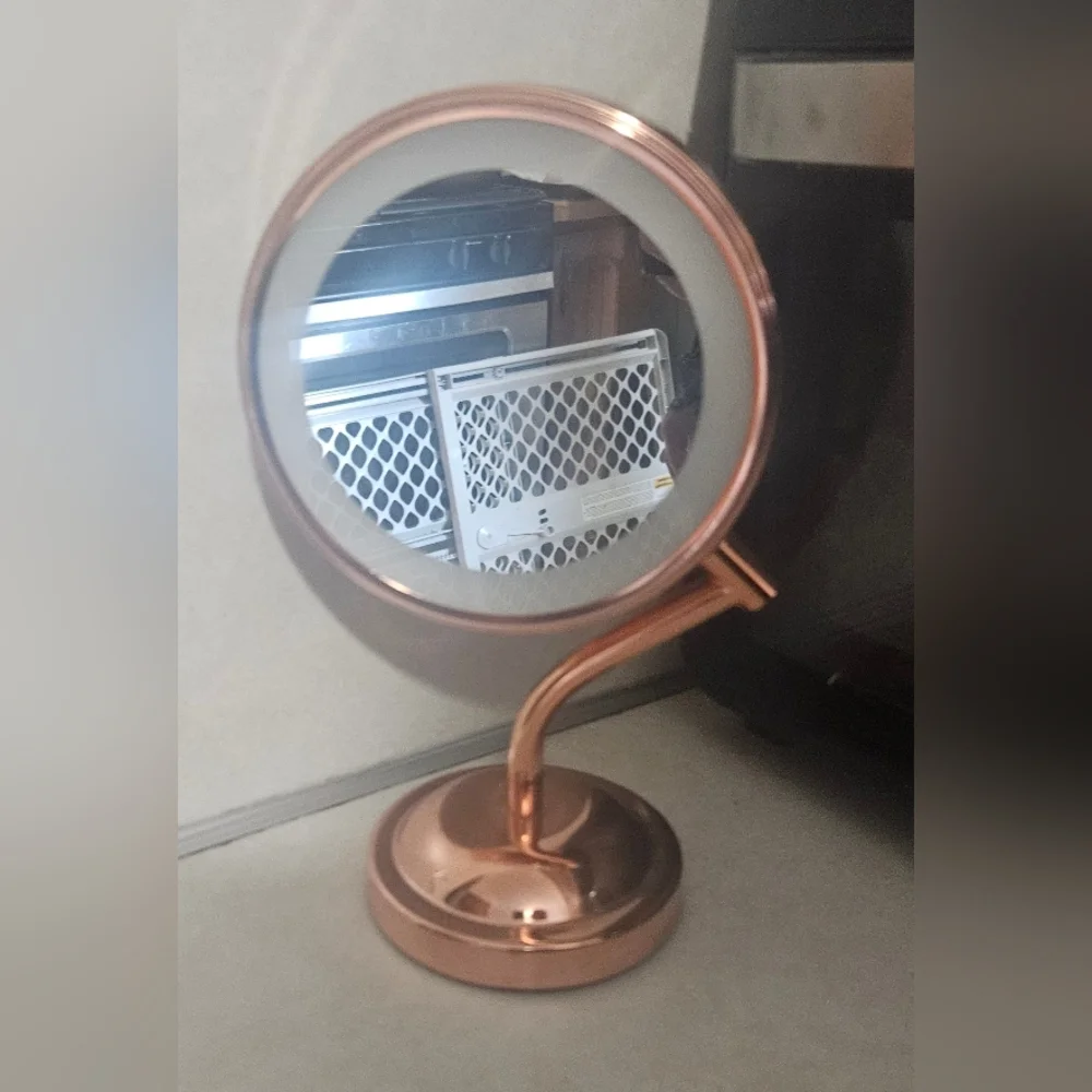 Conair LED Lighted Vanity Makeup Mirror, 1x/5x Magnification, Rose Gold